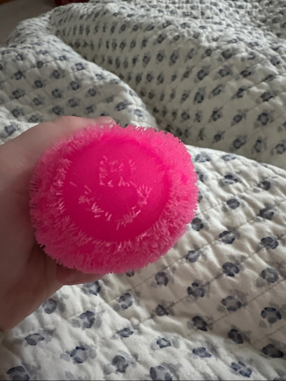Needoh Fuzzball smiley face